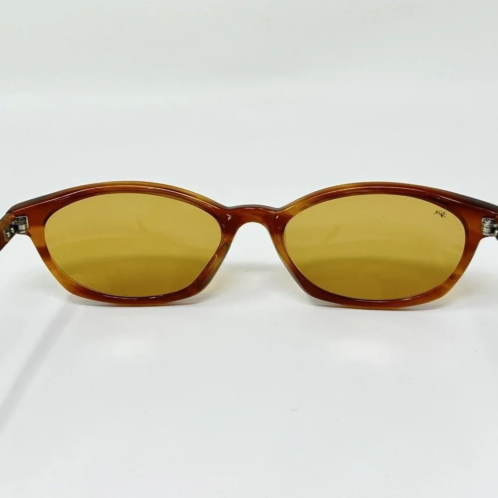stussy eye gear Richie Sunglasses Tortoise Yellow Lenses Light Scratches - Picture 6 of 15